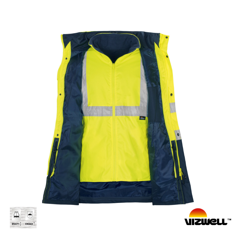resimler/genel/Vizwell Vwjk44 300D Oxford 5+1 Reflektörlü Parka – 5 Farklı Kullanım Modeli